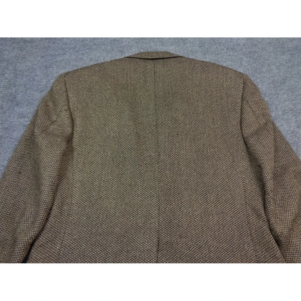 Oxxford Clothes Blazer Mens 40R Brown Wool Alpaca Tweed Sport Coat Jacket